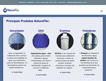 Tablet Screenshot of naturaltec.com.br
